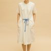 Vestido amplio crudo