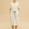 Vestido amplio crudo