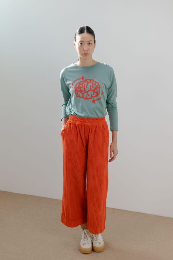 Camiseta manga larga estampado «Brain»