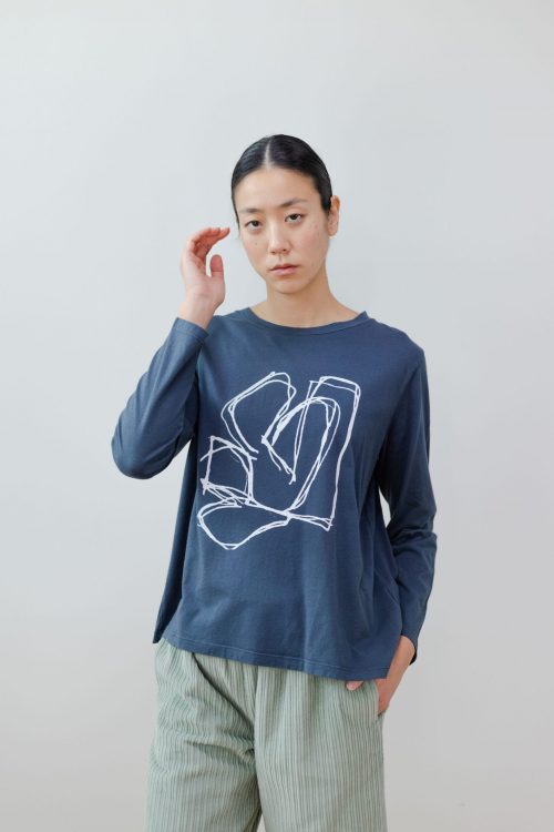 Camiseta manga larga estampado «Garabato»