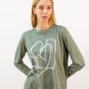 Camiseta verde caqui