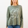 Camiseta verde caqui