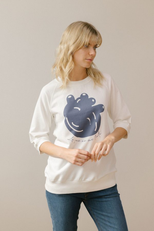 Sudadera cruda «corazón»
