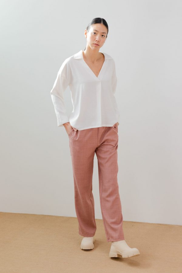 Blusa amplia cuello