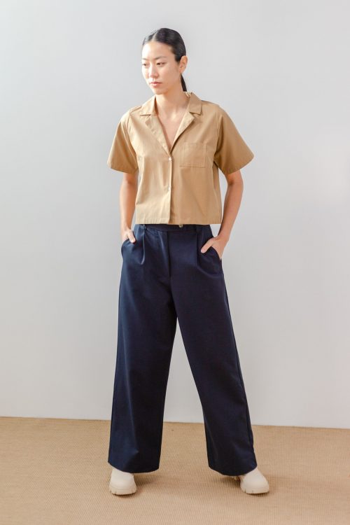 Pantalón amplio azul
