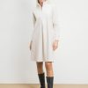 Vestido beige textura rugosa