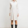 Vestido beige textura rugosa