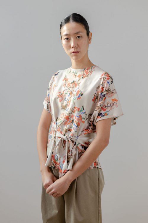 Blusa estampado japonés