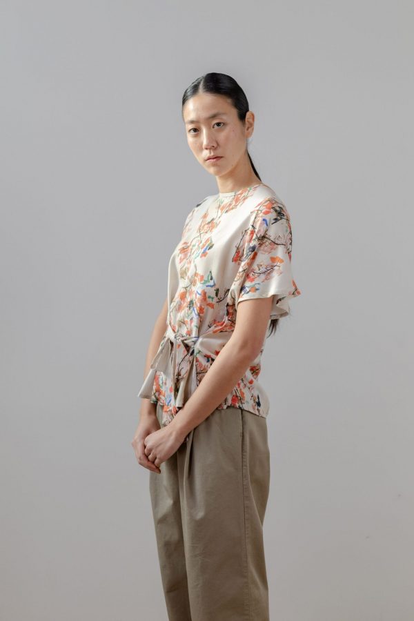 Blusa estampado japonés