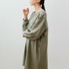 Vestido oversize verde seco
