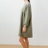 Vestido oversize verde seco