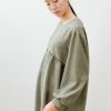 Vestido oversize verde seco