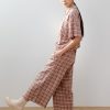 Pantalón amplio cuadros