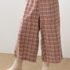 Pantalón amplio cuadros