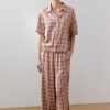 Pantalón amplio cuadros