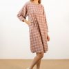 Vestido amplio cuadros