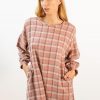 Vestido amplio cuadros