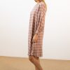 Vestido amplio cuadros