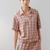 Blusa amplia cuadros