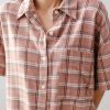 Blusa amplia cuadros