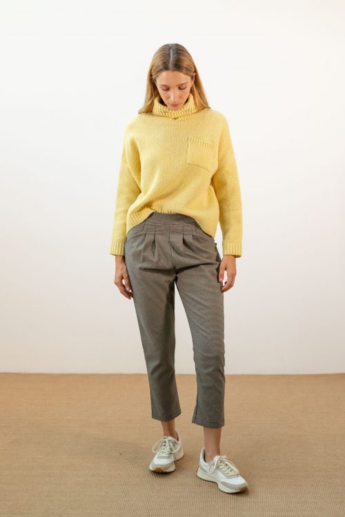Pantalón midi pata de gallo