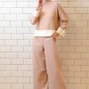 Pantalón rosa palazzo