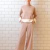 Pantalón rosa palazzo