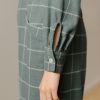 Blusa verde de cuadros