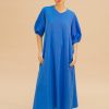 Vestido largo azul