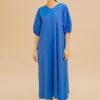 Vestido largo azul