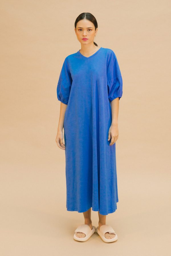 Vestido largo azul