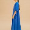 Vestido largo azul