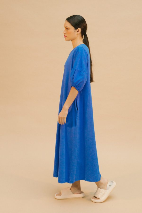 Vestido largo azul