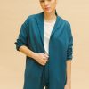 Chaqueta suelta azul