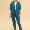 Chaqueta suelta azul