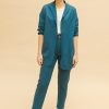 Chaqueta suelta azul