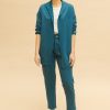 Chaqueta suelta azul