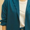 Chaqueta suelta azul