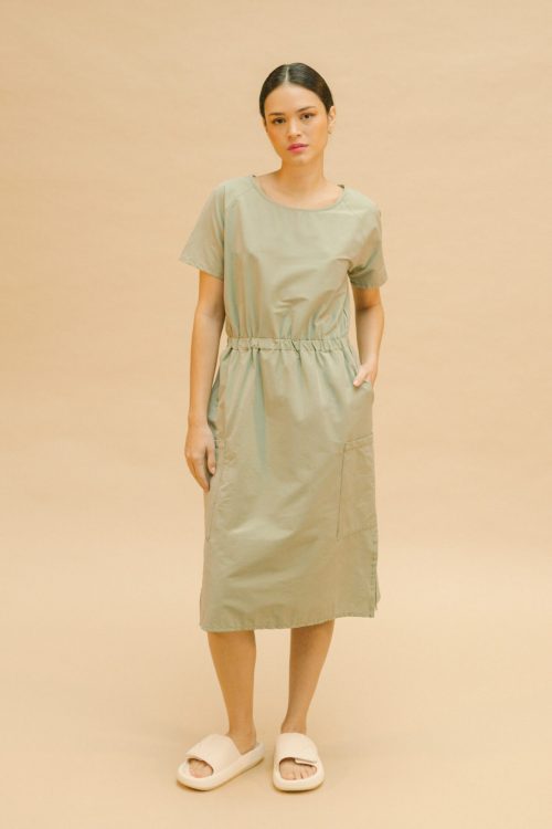 Vestido verde midi