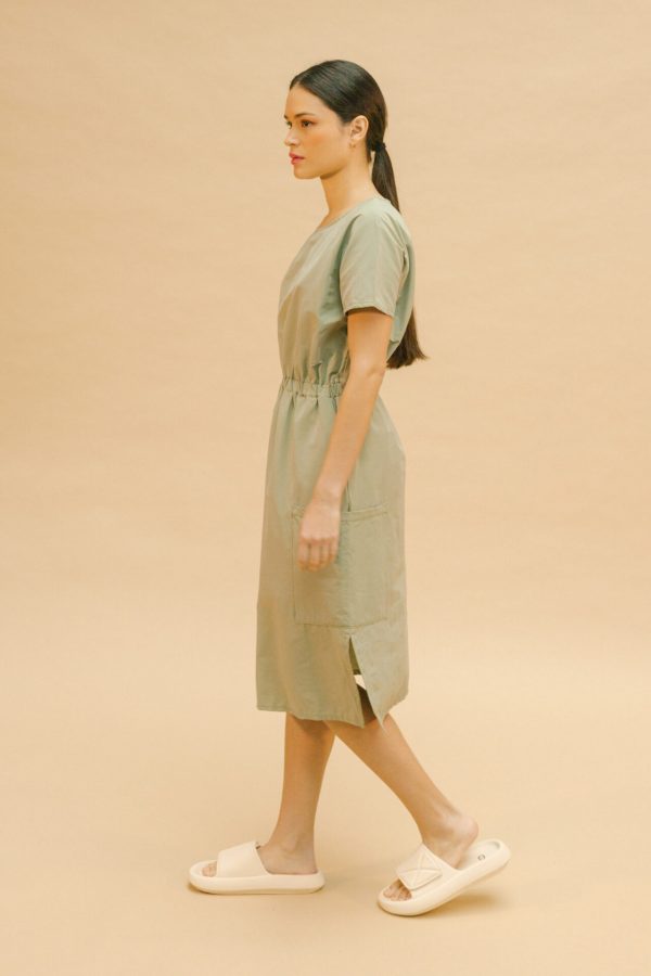 Vestido verde midi