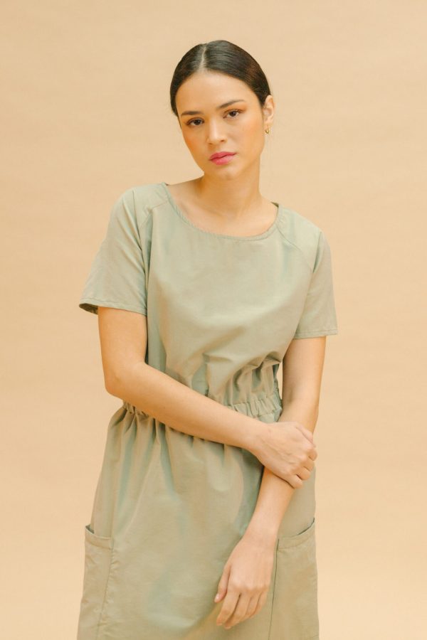 Vestido verde midi