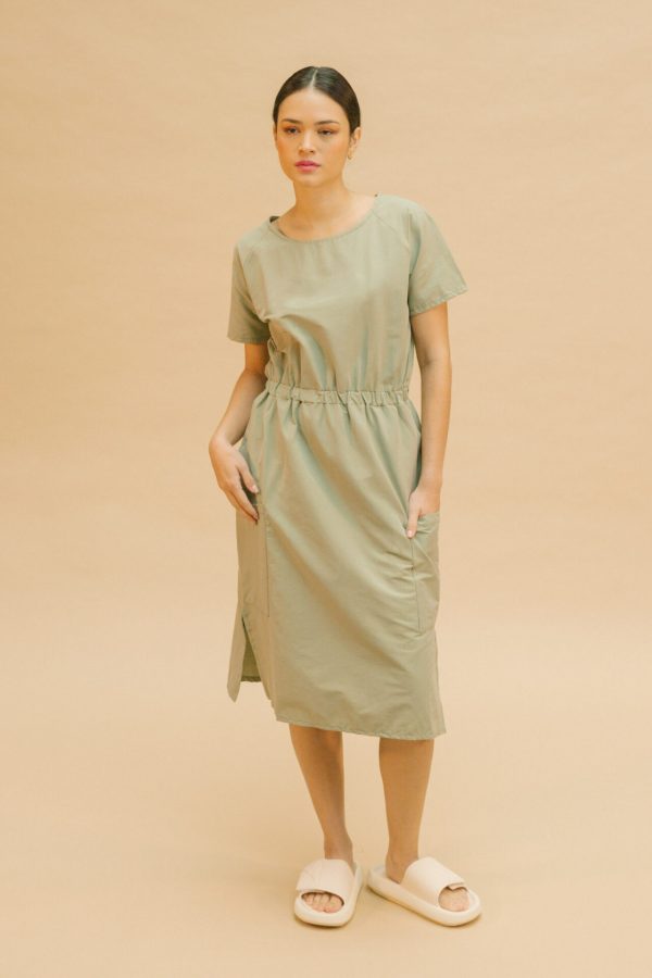 Vestido verde midi