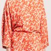 Blusa amplia estampada