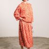 Falda estampada larga