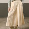 Falda pantalón de pana larga
