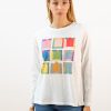 Camiseta manga larga cuadros colores
