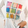 Camiseta manga larga cuadros colores