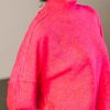 Jersey fucsia cuello alto