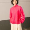Jersey fucsia cuello alto