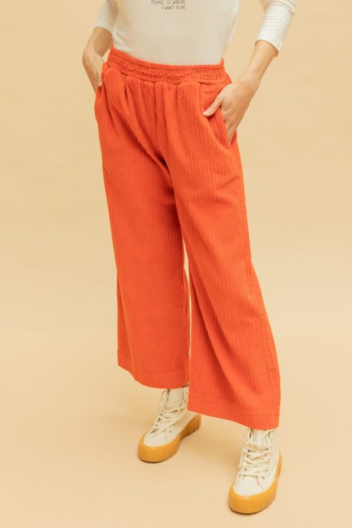 Pantalón recto de pana